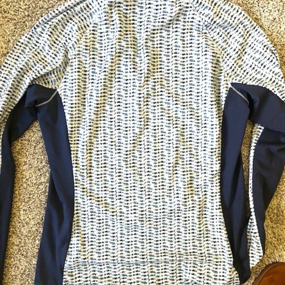 Adidas Blue & White 1/2 Zip Pullover Size Small - Picture 4 of 4